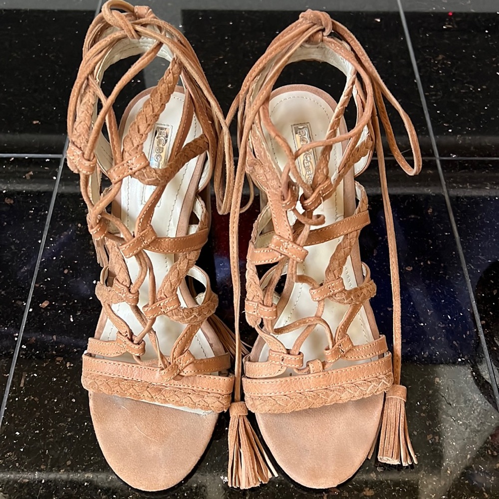 BCBGeneration/Tan/Suede/Gladiator Sandals